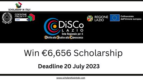 lazio disco scholarship 2023/2024